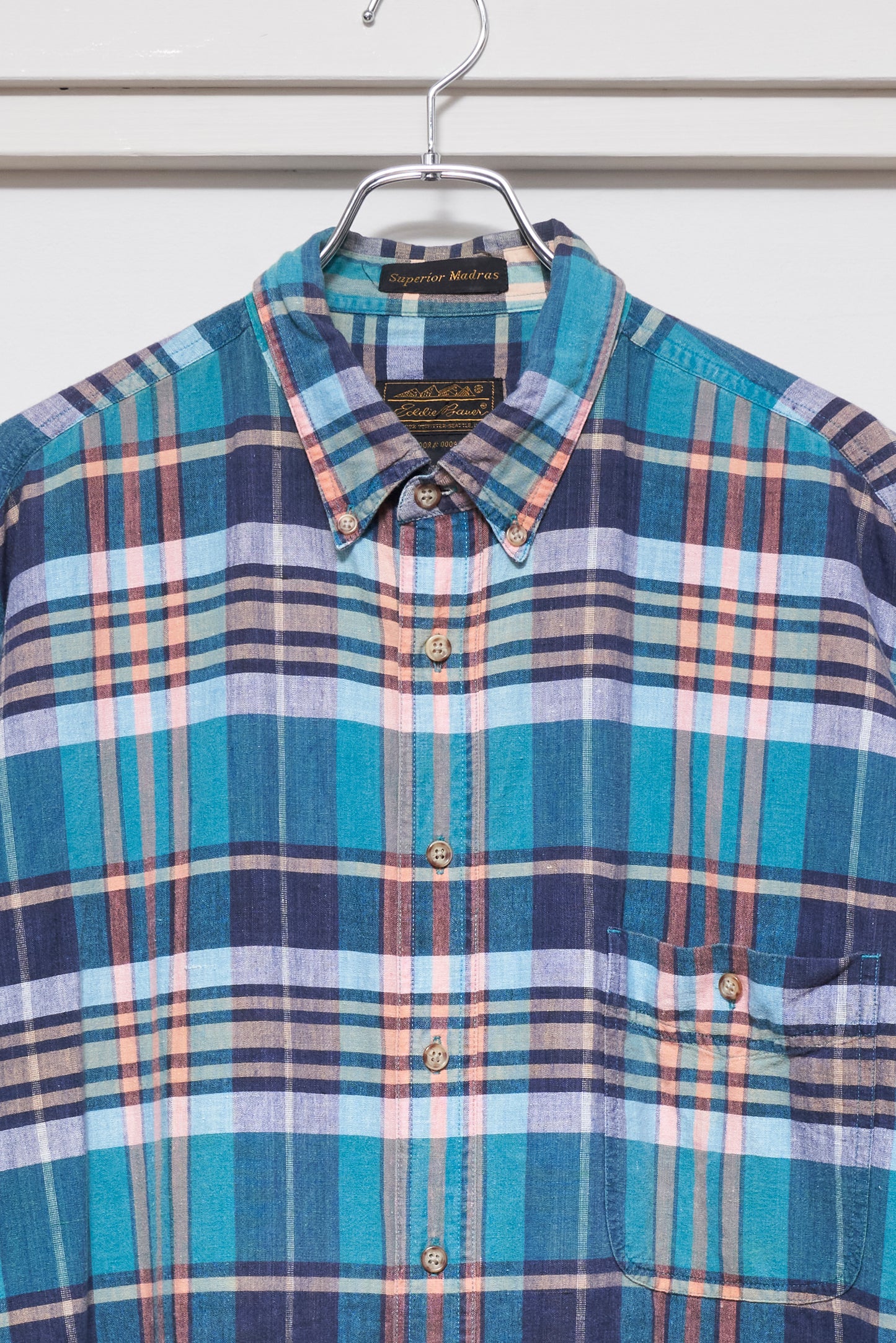Eddie Bauer Madras Plaid Shirt