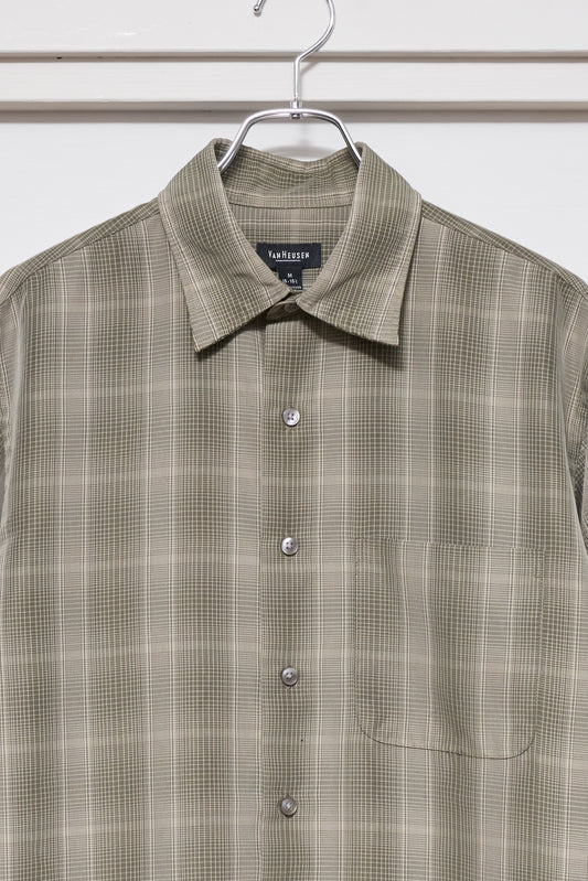 Van Heusen Polyester Plaid Shirt