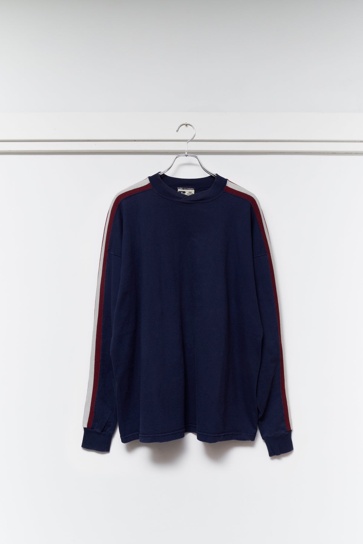 RUSSELL Pro cotton Striped Sleeve Tee
