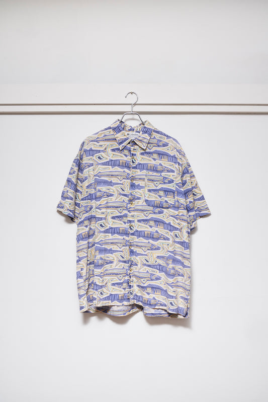 Columbia All Over Fish Pattern Shirt