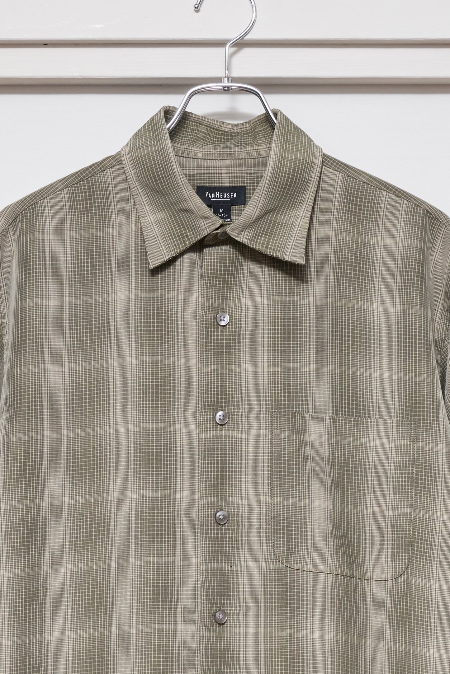 Van Heusen Polyester Plaid Shirt