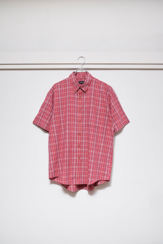 Van Heusen Polyester Cotton Plaid Shirt