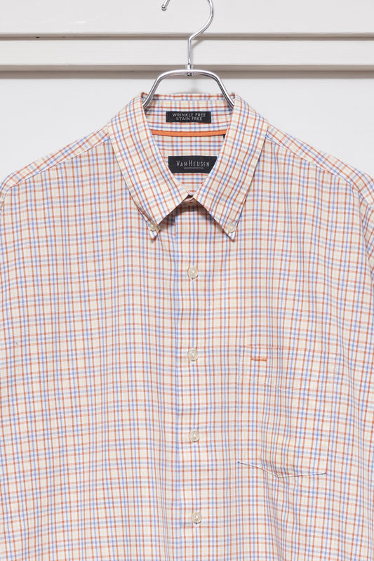 Van Heusen Polyester Cotton Plaid Shirt