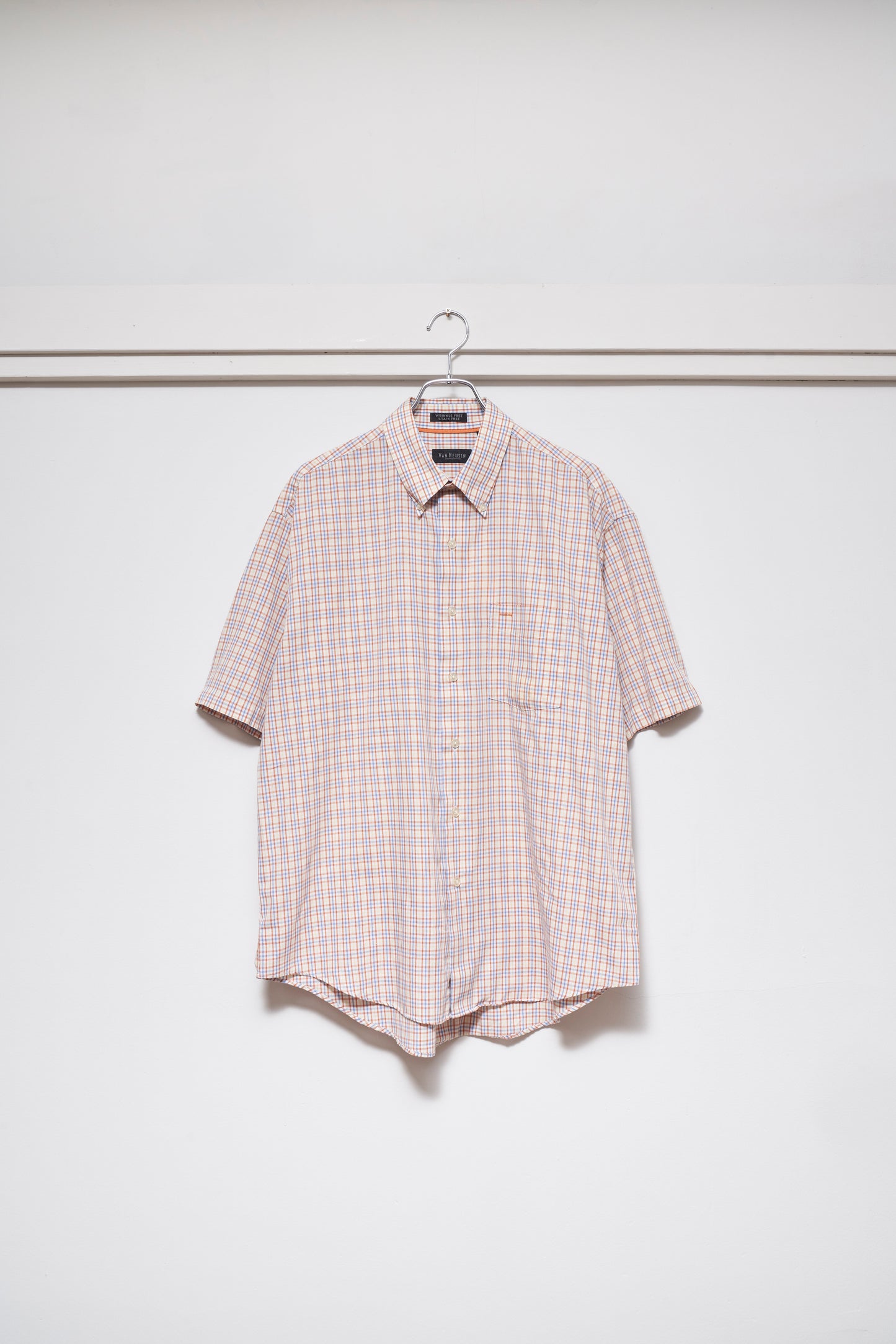 Van Heusen Polyester Cotton Plaid Shirt
