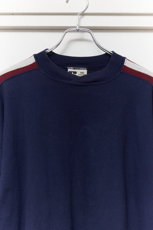 RUSSELL Pro cotton Striped Sleeve Tee